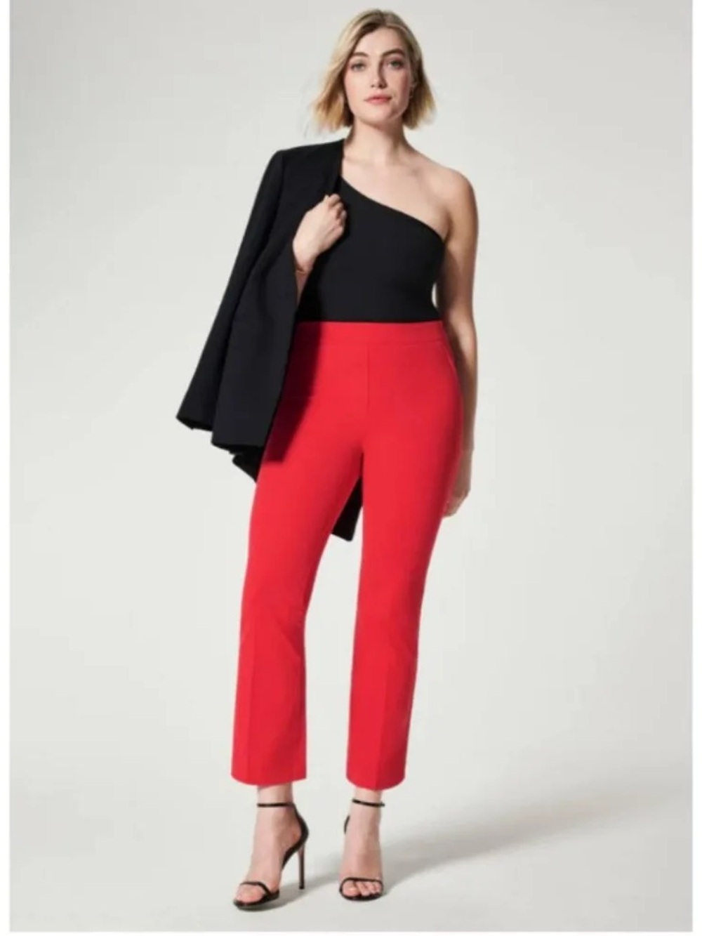 Spanx On The Go Kick Flare Pants True Red Size Medium